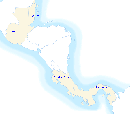 Central America Map